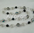 colorful manmade crystal necklace