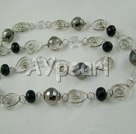 Wholesale colorful manmade crystal necklace