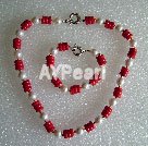 Wholesale Set Jewelry-coral Seashell beads set