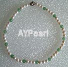 pearl aventurine necklace