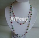 multicolor pearl necklace