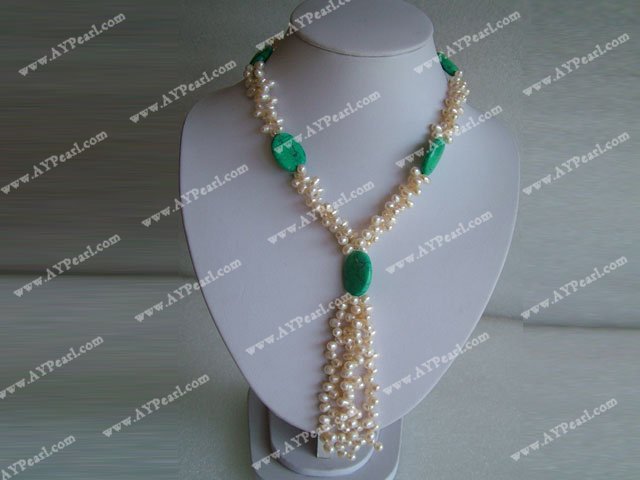 pearl turquoise necklace