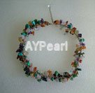 Wholesale multicolor stone necklace