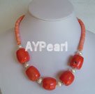 coral necklace