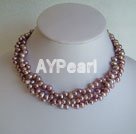 amethyst pearl necklace