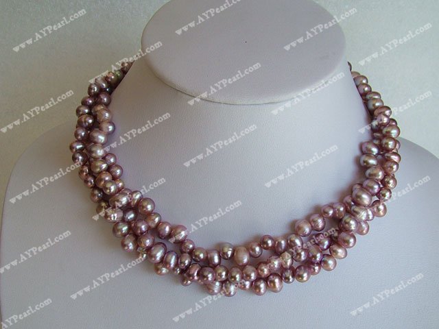 amethyst pearl necklace