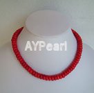 coral necklace