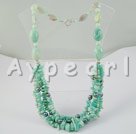 black pearl amazon stone necklace