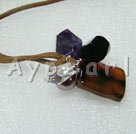 agate crystal necklace