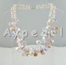 pearl crystal necklace