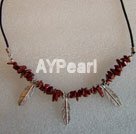 Wholesale Gemstone Necklace-goldstone chips necklace