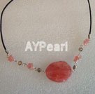 Wholesale Cherry quartz necklace
