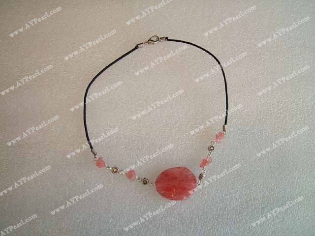 Wholesale Crystal Jewelry-Cherry quartz necklace
