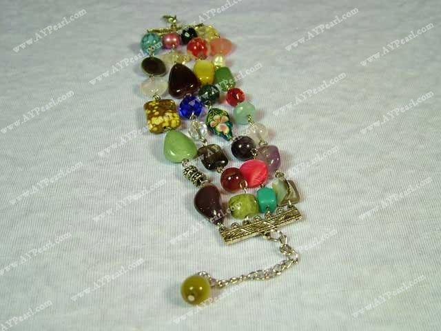 Wholesale Gemstone Jewelry-multicolor rock bracelet