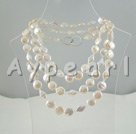 Wholesale button pearl necklace