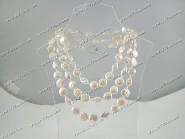 button pearl necklace