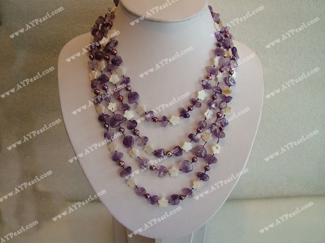 Wholesale Crystal Jewelry-Amethyst necklace