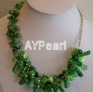 Wholesale Gemstone Jewelry-aventurine cat's eye necklace