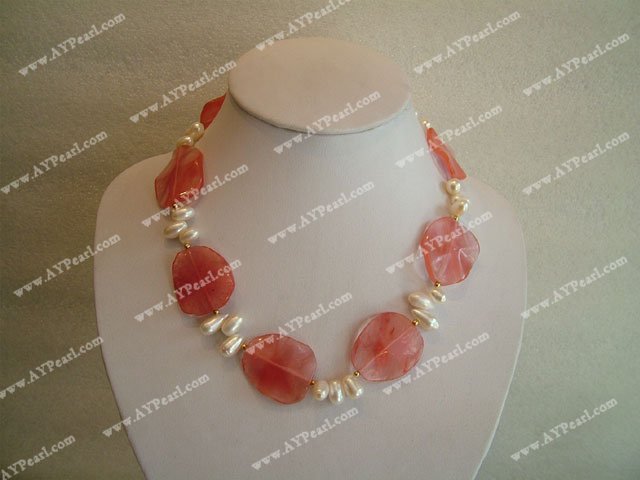 Wholesale Crystal Jewelry-Cherry quartz necklace