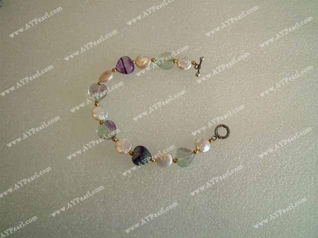 ametyst perle armbånd