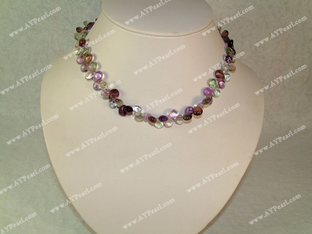 Rainbow fluorite necklace