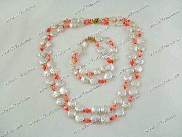 coral pearl set