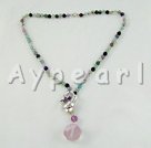 Wholesale Gemstone Necklace-Fluorite necklace
