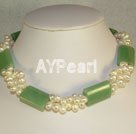 μαργαριτάρι κολιέ Aventurine Green