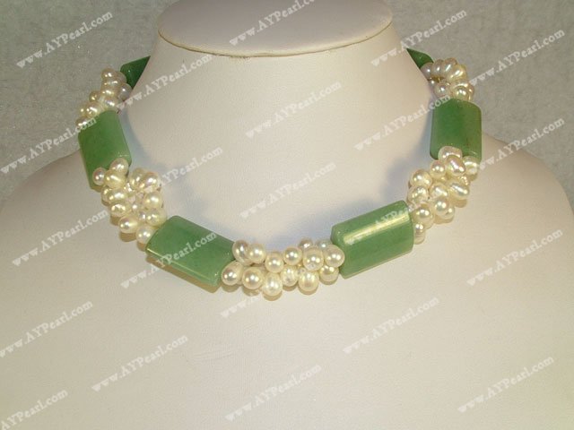 Aventurin verde perla colier