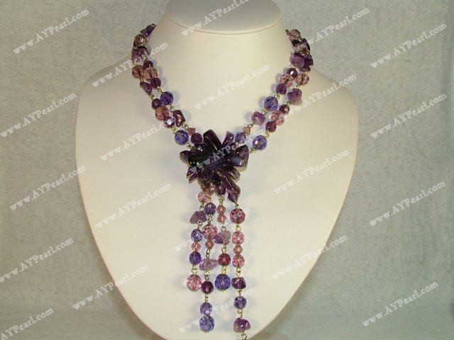 Crystal Jewelry Wholesale-Amethyst necklace