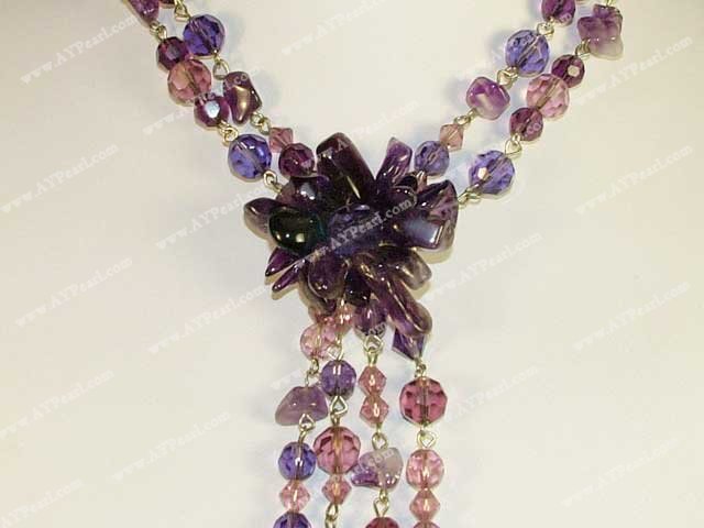Crystal Jewelry Wholesale-Amethyst necklace
