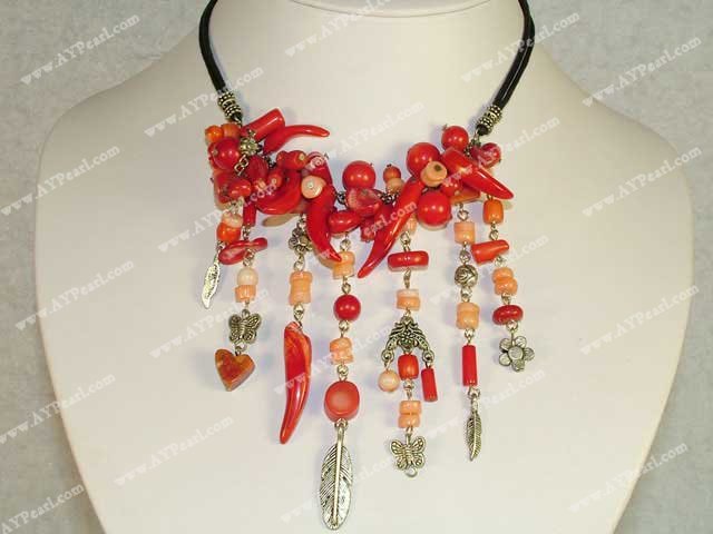 coral necklace