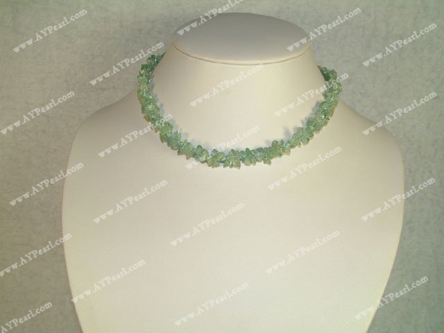 Aquamarine chips necklace