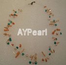 pearl coral necklace