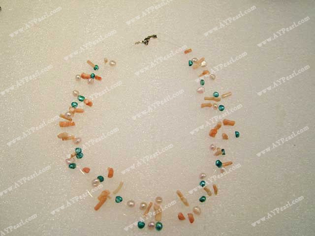 pearl coral necklace