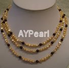 Wholesale garnet pearl necklace