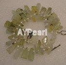 rutile bracelet à quartz vert