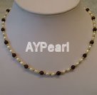 garnet pearl necklace