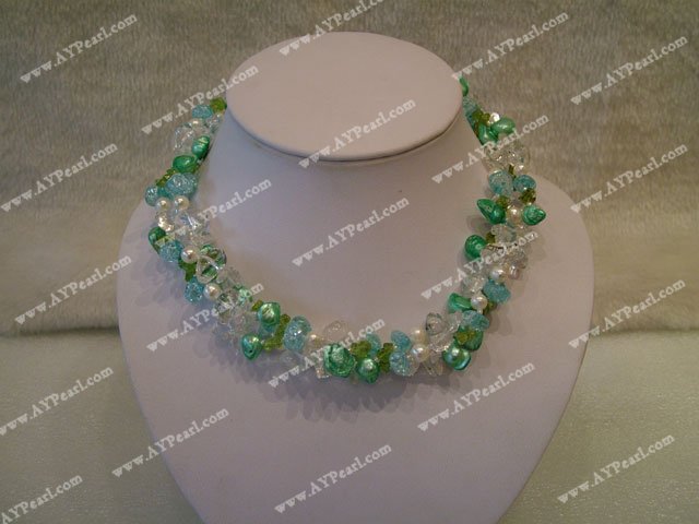 crystal pearl necklace
