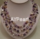 Wholesale crystal pearl necklace