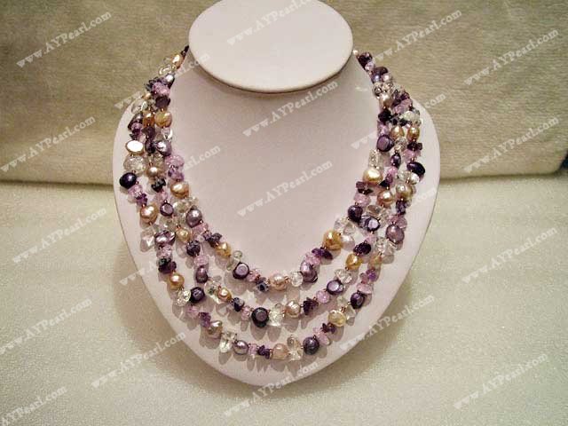 crystal pearl necklace