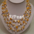 Wholesale Jewelry-crystal pearl necklace