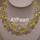 crystal pearl necklace