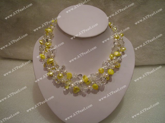 crystal pearl necklace