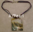black shell necklace