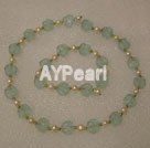 Wholesale Set Jewelry-blue crystal pearl necklace