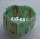 Dyed shell bracelet