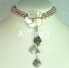 Wholesale pearl and shell necklace