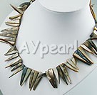 Dyed shell necklace