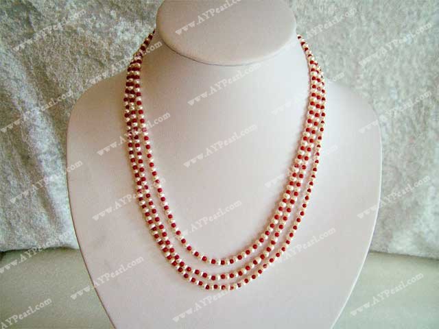 pearl coral necklace